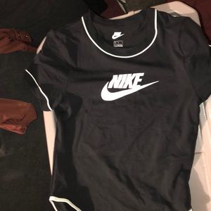 Black nike bodysuit never worn